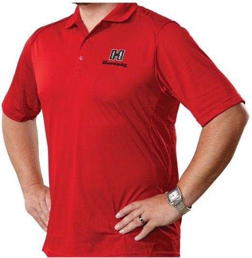 HORNADY RED POLO SHIRT, 58% BAUMWOLLE, 38& POLYESTER, 4& ELASTAN SIZE: XL *SP*, #99731XL