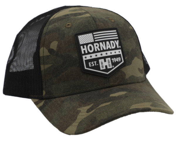 HORNADY CAMOUFLAGE MESH BASECAP EST. 1949, #99213