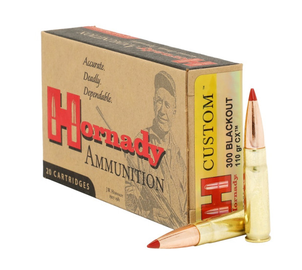 HORNADY CUSTOM .300 BLACKOUT 110GR GMX, VPE:20STÜCK, #80879