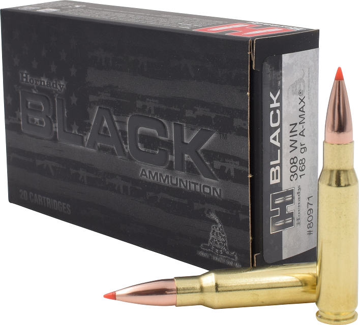 HORNADY BLACK .308 WIN 168GR A-MAX VPE: 20STÜCK #80971 | Waffen-baumann.de