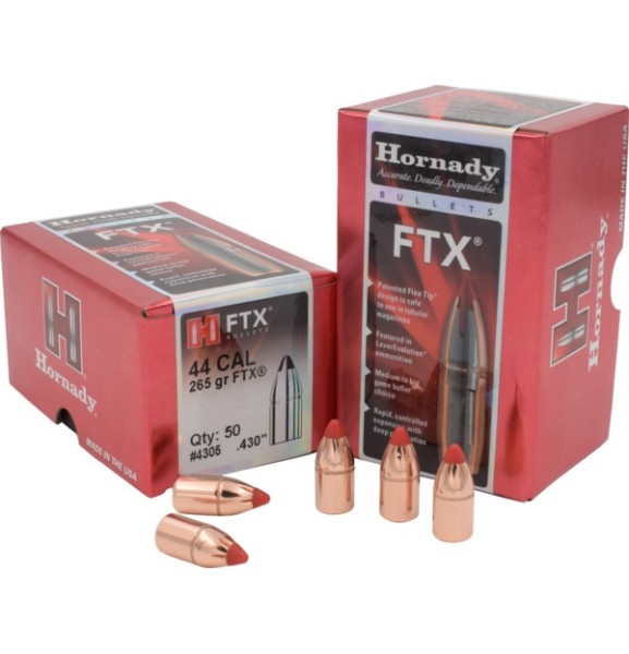 HORNADY FTX .44/.430 265GR, VPE: 50STÜCK, #4305