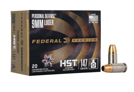 FEDERAL HST 9MM LUGER 147GR JHP, VPE:50STÜCK, #P9HST2