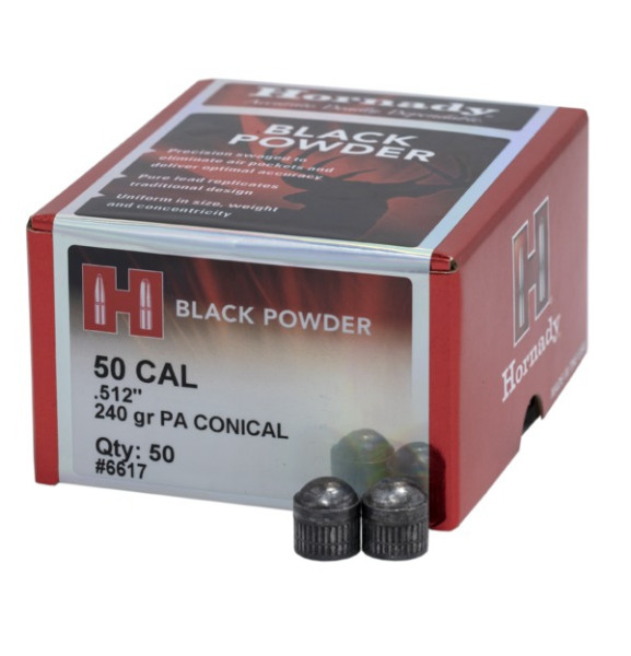 HORNADY GREAT PLAINS .50 240GR PA CONICAL, VPE: 50STÜCK, #6617